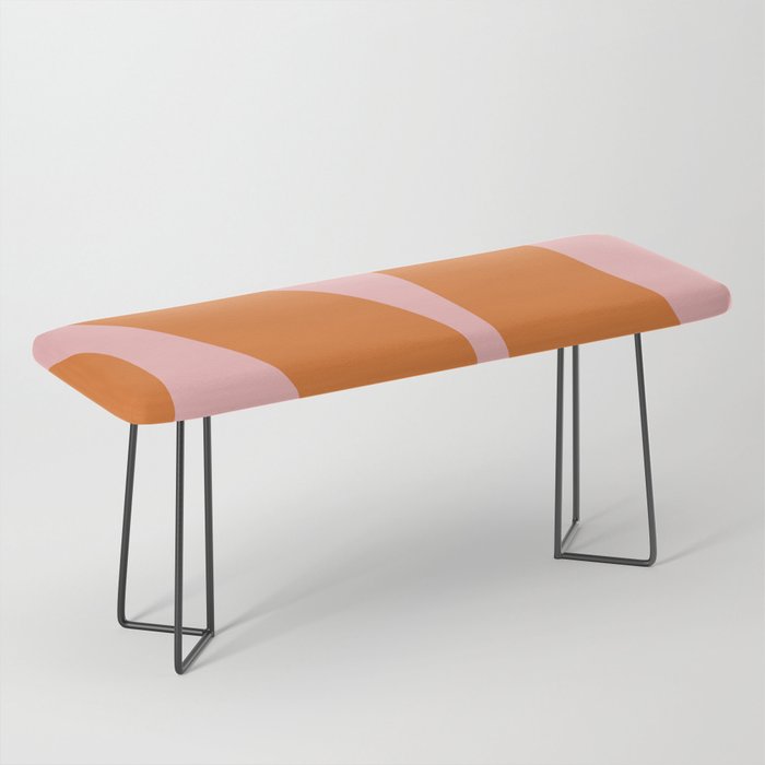 Soft and Groovy Pink and Orange  Bench Gallery Image 1