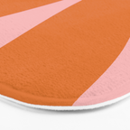 Soft and Groovy Pink and Orange  Bath Mat Gallery Image 3