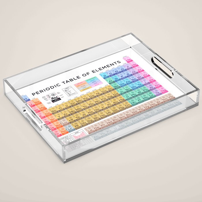 Periodic Table of Elements A - White Acrylic Tray Gallery Image 1