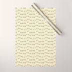 Cute Kawaii Cat Face Doodle Sketch Drawings Wrapping Paper Gallery Image 1