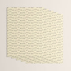 Cute Kawaii Cat Face Doodle Sketch Drawings Wrapping Paper Gallery Image 3
