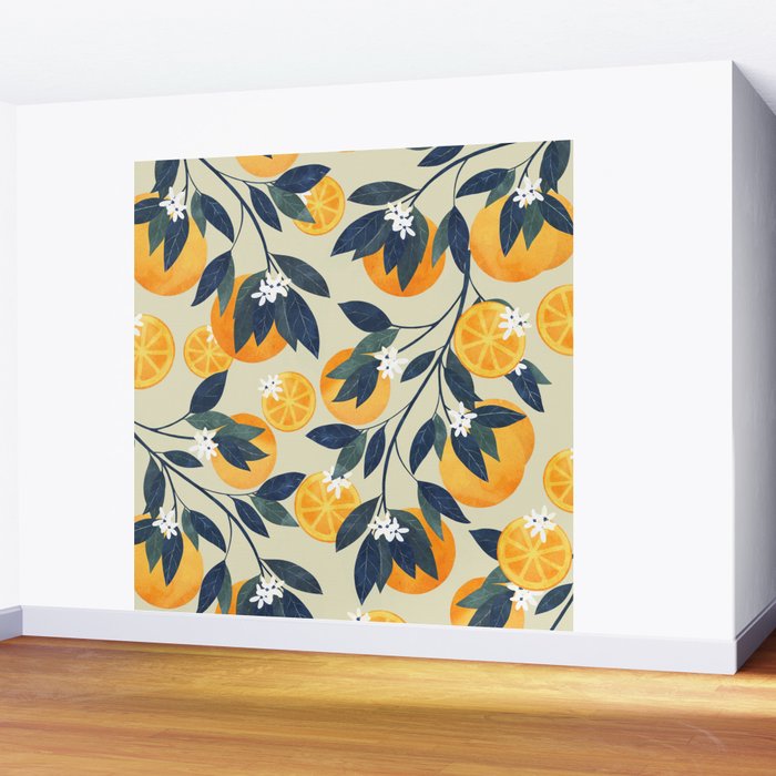 Oranges pattern Wall Mural Gallery Image 2