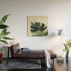 Cat and Plant 12A Wood Wall Art Gallery Image 2