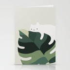 Cat and Plant 12A Stationery Card Gallery Image 2