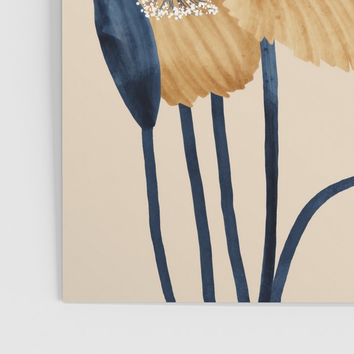 Poppies flowers watercolor Poster Gallery Image 3