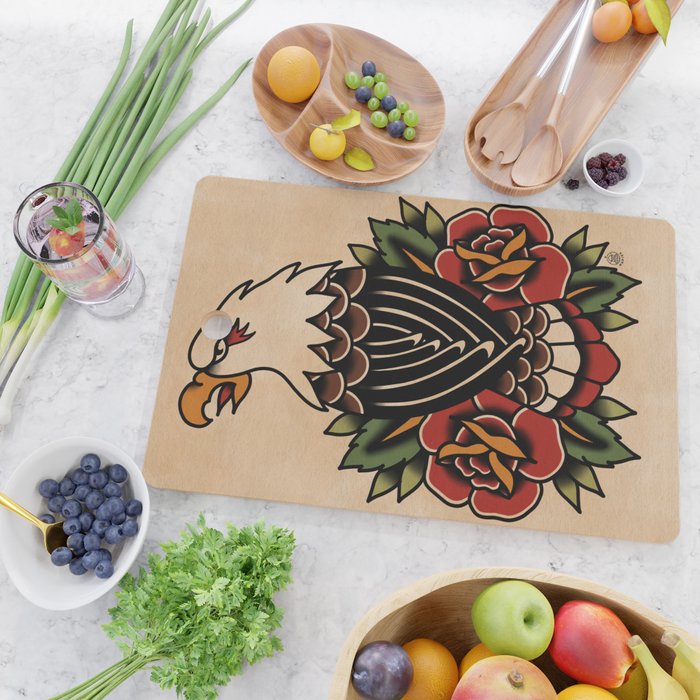 Colour Vintage Eagle Cutting Board Gallery Image 2