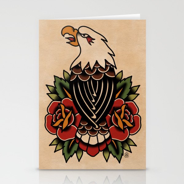 Colour Vintage Eagle Stationery Card Gallery Image 2