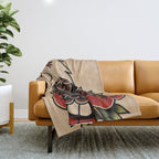 Colour Vintage Eagle Throw Blanket Gallery Image 1