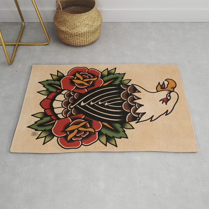 Colour Vintage Eagle Rug Gallery Image 1