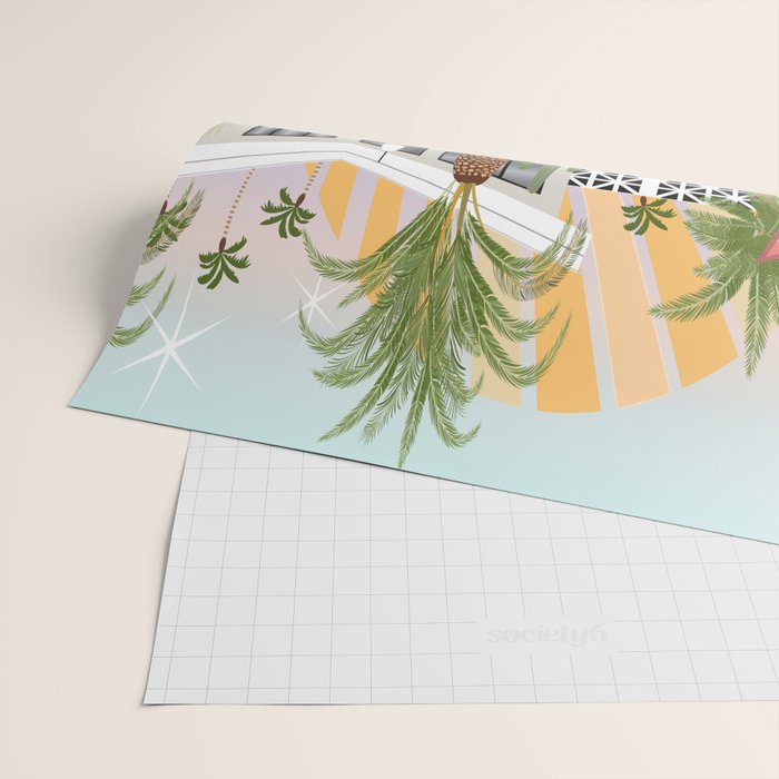 Retro Palm Springs II Wrapping Paper Gallery Image 2