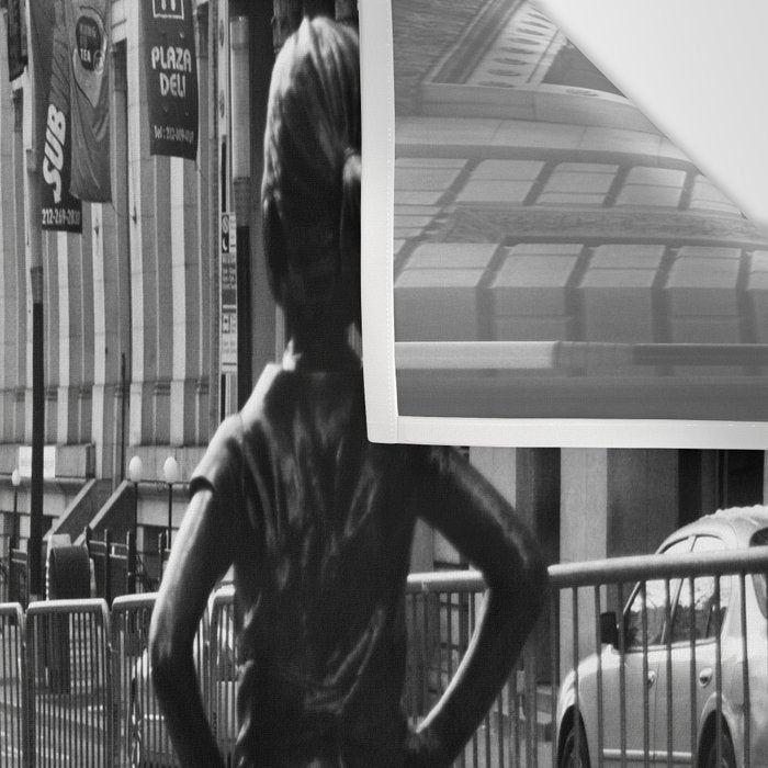 Fearless Girl and the Charging Bull Wall Tapestry Gallery Image 3