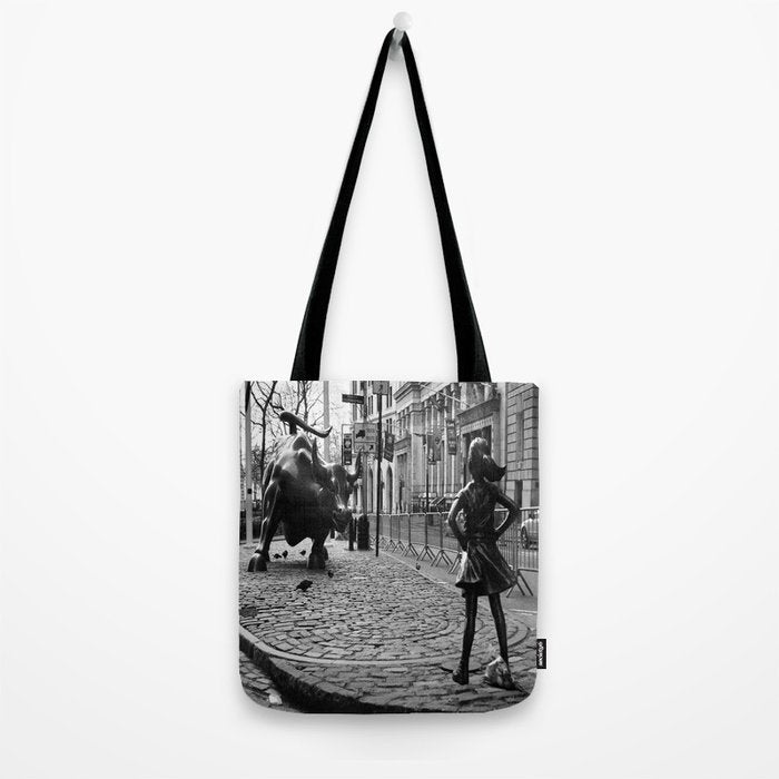 Fearless Girl and the Charging Bull Tote Bag Gallery Image 2