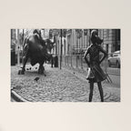 Fearless Girl and the Charging Bull Welcome Mat Gallery Image 1