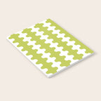 Wavy Stripes Chartreuse Lime and White Ogee A-Go-Go Retro Contemporary Pattern Notebook Gallery Image 2