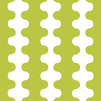 Wavy Stripes Chartreuse Lime and White Ogee A-Go-Go Retro Contemporary Pattern Coffee Mug Gallery Image 2