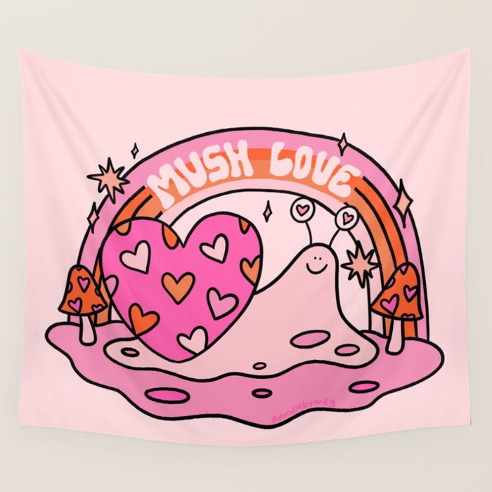 Mush Love Wall Tapestry Gallery Image 4