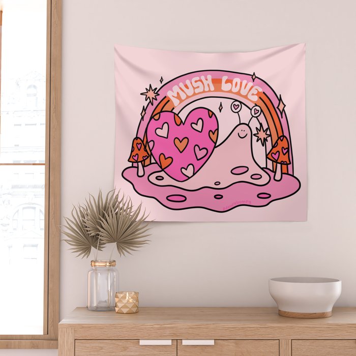 Mush Love Wall Tapestry Gallery Image 2