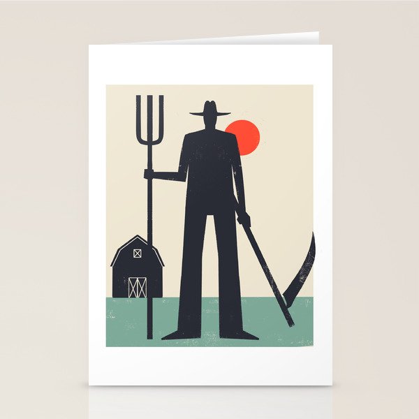 Graphic Hallows Farmer Stationery Card Gallery Image 2