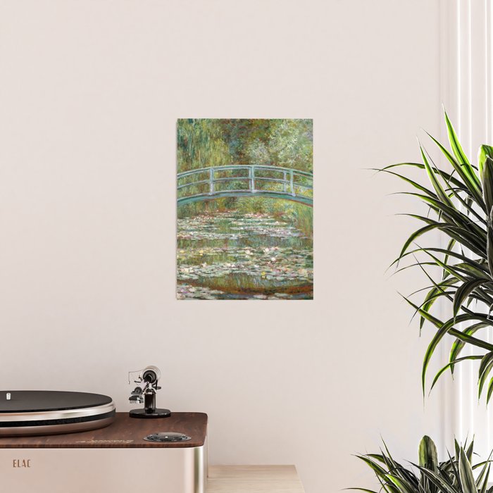 Monet - Bridge over a Pond of Water Lilies, 1899 - Painting Poster Gallery Image 2