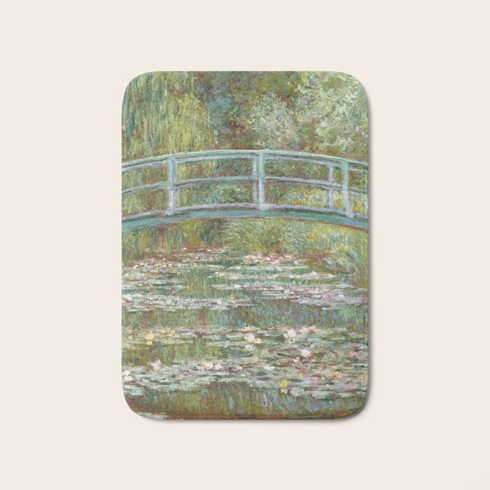 Monet - Bridge over a Pond of Water Lilies, 1899 - Painting Bath Mat Gallery Image 1