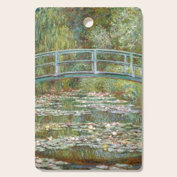 Monet - Bridge over a Pond of Water Lilies, 1899 - Painting Cutting Board Gallery Image 1