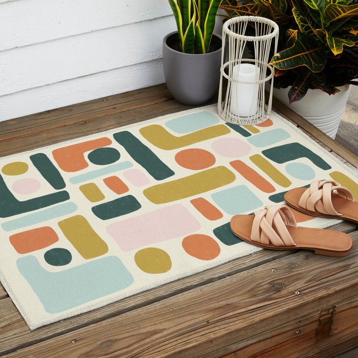 Abstract No.6 Outdoor Rug Gallery Image 2