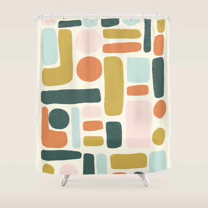 Abstract No.6 Shower Curtain Gallery Image 1