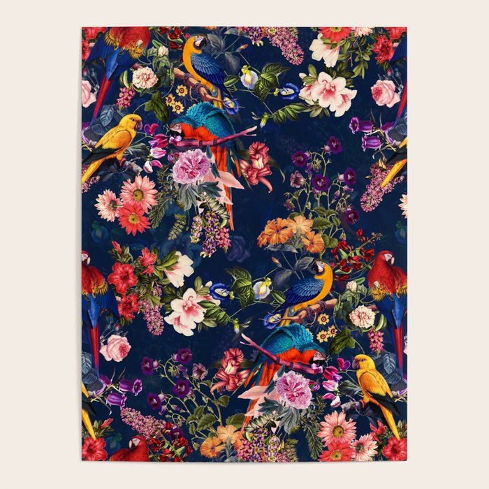 FLORAL AND BIRDS XII Poster Gallery Image 4