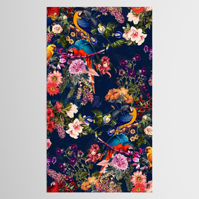 FLORAL AND BIRDS XII Tablecloth Gallery Image 2