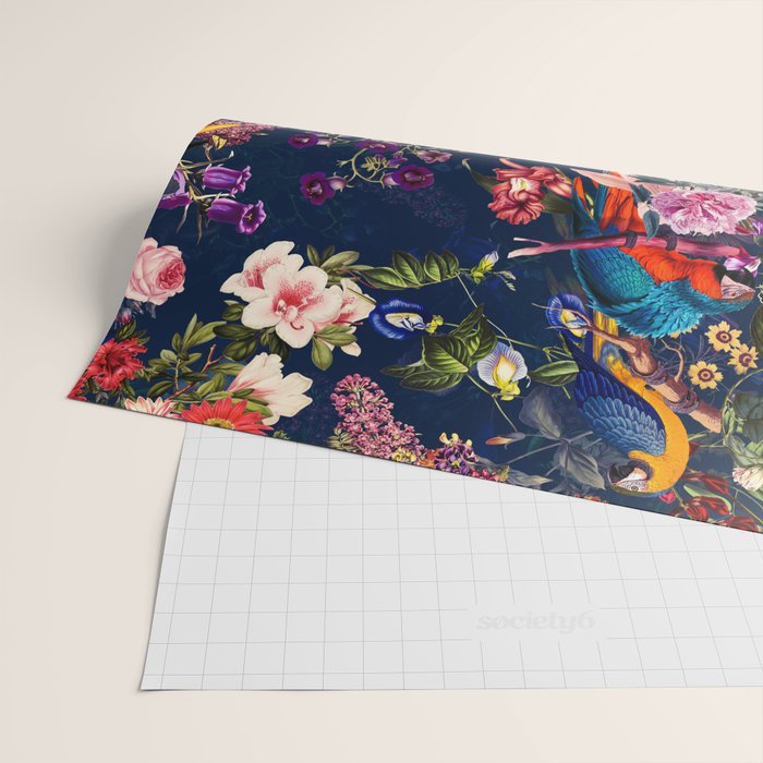 FLORAL AND BIRDS XII Wrapping Paper Gallery Image 2