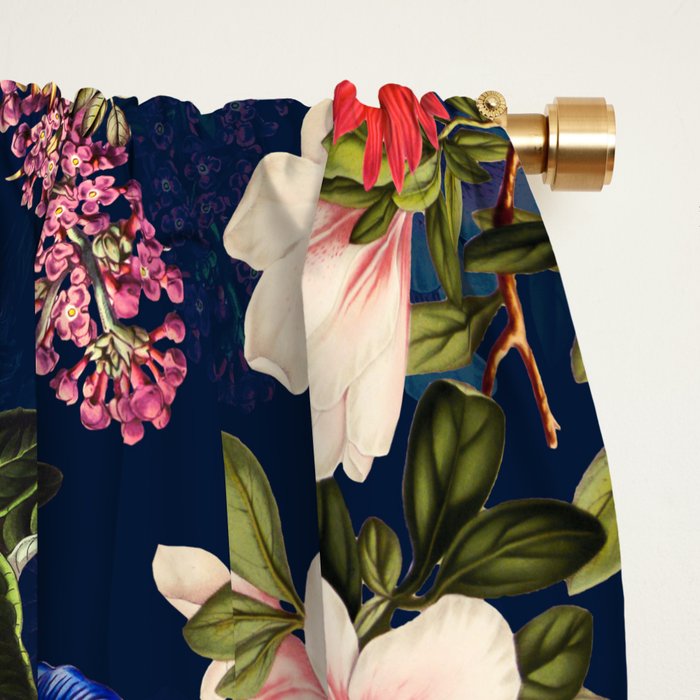 FLORAL AND BIRDS XII Window Curtain Gallery Image 2