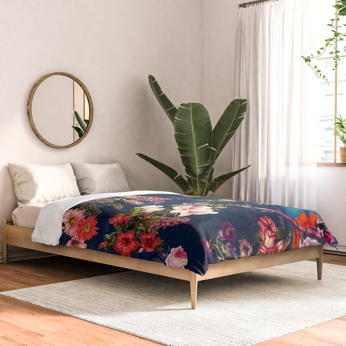 FLORAL AND BIRDS XII Comforter Gallery Image 2