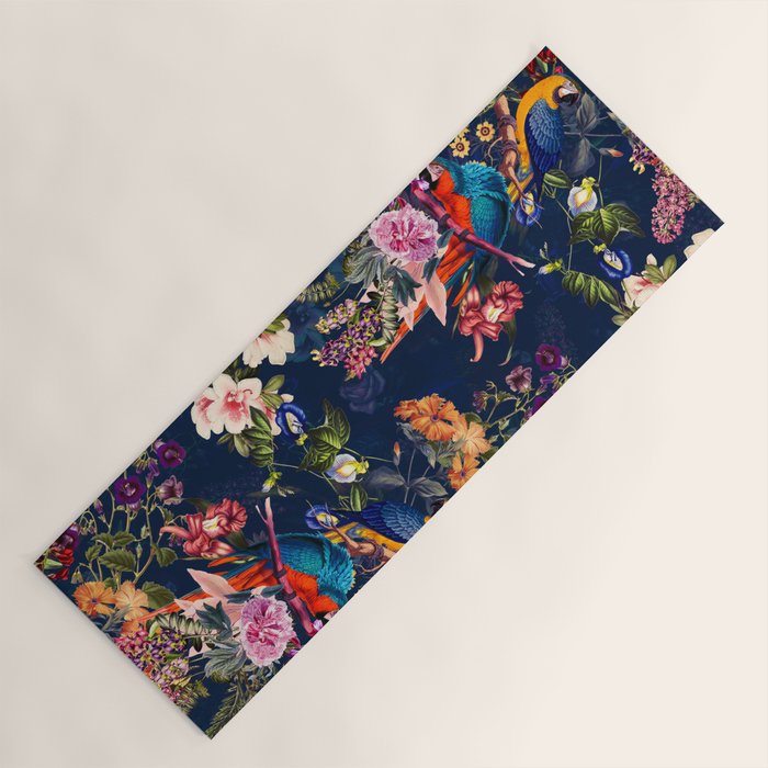 FLORAL AND BIRDS XII Yoga Mat Gallery Image 1