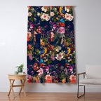 FLORAL AND BIRDS XII Window Curtain Gallery Image 5