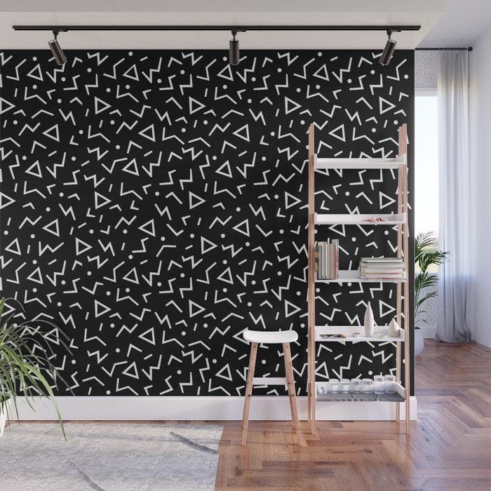 Memphis Pattern 11 - 80s Retro Wall Mural Gallery Image 1