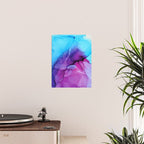 Aqua Pop - Alcohol Ink Painting Poster Gallery Image 2