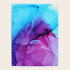 Aqua Pop - Alcohol Ink Painting Poster Gallery Image 4
