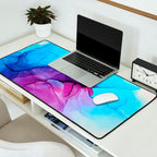 Aqua Pop - Alcohol Ink Painting Desk Mat Gallery Image 2