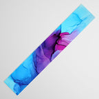 Aqua Pop - Alcohol Ink Painting Table Runner Gallery Image 3