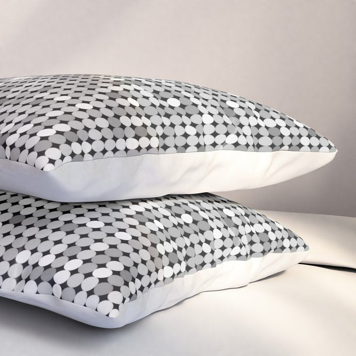 Shiny Disco Ball Silver Pillow Sham Gallery Image 3