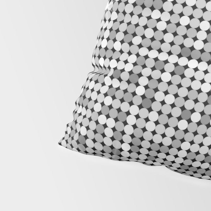 Shiny Disco Ball Silver Pillow Sham Gallery Image 4