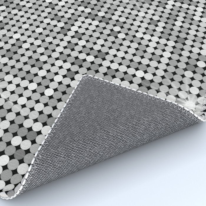 Shiny Disco Ball Silver Rug Gallery Image 4