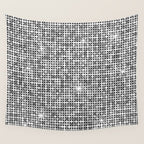 Shiny Disco Ball Silver Wall Tapestry Gallery Image 4