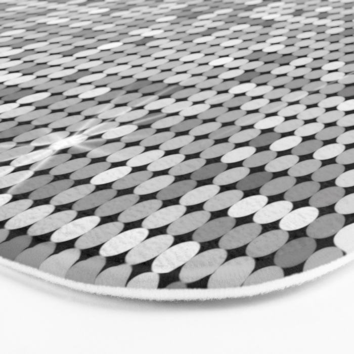 Shiny Disco Ball Silver Bath Mat Gallery Image 3