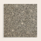 Shiny Disco Ball Silver Wood Wall Art Gallery Image 1