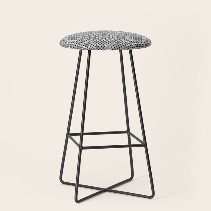 Shiny Disco Ball Silver Stool Gallery Image 1