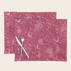 Mysterious Garden - dark pink Placemat Gallery Image 1