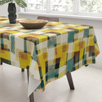 Abstract Linocut Pattern #10 Tablecloth Gallery Image 3
