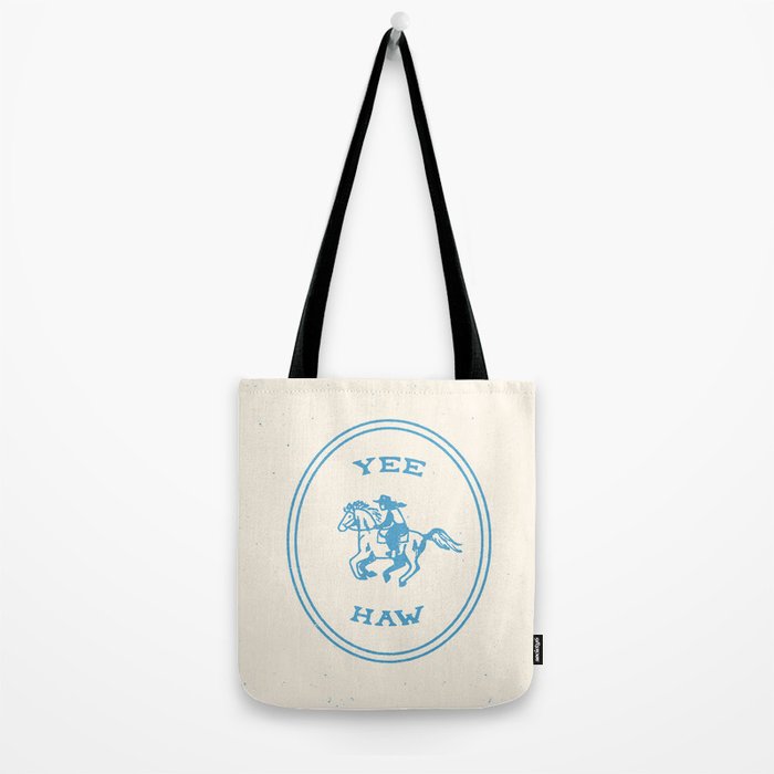 Yee Haw in Blue Tote Bag Gallery Image 2