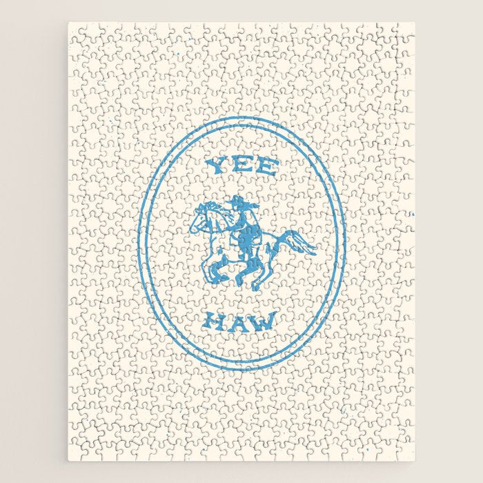 Yee Haw in Blue Jigsaw Puzzle Gallery Image 1